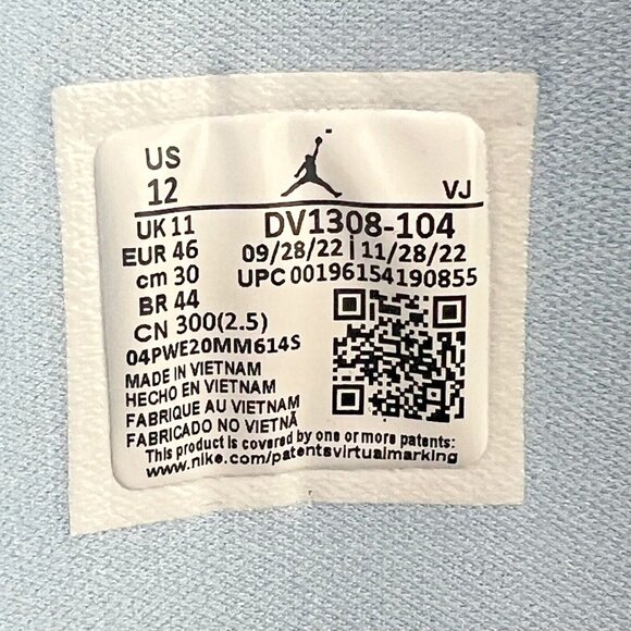 Air Jordan 1 Mid SE Ice Blue Sneakers Men's Size 12 NEW - Picture 10 of 16